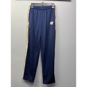 Georgia Southern Track Pants Mens Medium Blue Eagles Gold Stripe Mesh Athletic